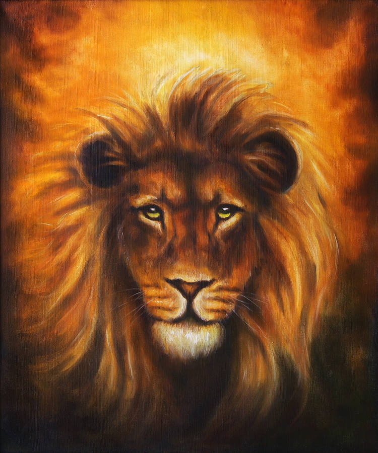 A lion - a character in African folk tales