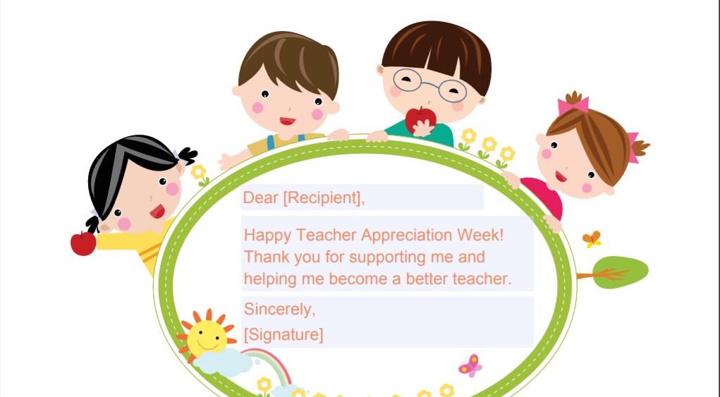 Teacher Appreciation Greeting Card: Thanks for Your Support