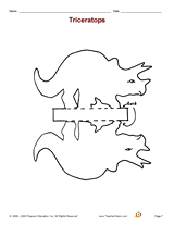 Triceratops Stand-Up Figure