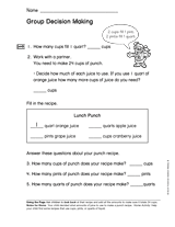 Measurement: Group Decision Making (Gr. 2)