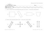 Math Warm-Up 123 for Gr. 3 & 4: Measurement & Geometry